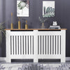 White Radiator Cover Cabinet Small Large Modern MDF Slat Wood Grill Furniture