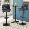 2pcs Faux Leather Bar Stools Breakfast Kitchen Chair Metal Swivel Bar Stool UK