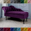 Chaise Lounge Chesterfield Sofa Purple Accent Chair Lucian Tufted Longue