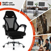 Reclining Computer Chair Ergonomic Home Office Chair Adjustable w/Footrest
