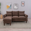Luxury 3 Seater Corner Sofa Armchair Settee Couch with Footstool Living Room