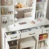 White Dressing Table With Drawers Mirror Stool Set Makeup Desk Vanity Table UK