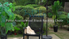 Outdoor Rocking Wooden Patio Adirondack Chair for Balcony Garden Chairs Black