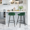 1/2/4/6x Bar Stool Velvet Padded Seat Chair Breakfast High Counter Barstool Pub
