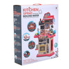 Kids Play Kitchen Pretend Kitchen Toy Set Cooking Role Gift w/Lights Sounds Gift