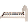 Single Double King Size Bed Frame Upholstered Platform Bed with Slat Support