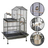 Large Bird Cage Parrot Cage Moving Wheels Budgie Canary Finch Cockatoo PlayStand
