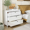 3-tier Wooden Nightstand Multipurpose 3-tier Side Cabinet