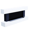 Wall Mounted Electric Fireplace LED Fire Heater Timer MDF Surround Suite +Remote