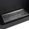 Fire Fireplace Biofire Bio Ethanol Steel Glass Wall Mount Recessed Heater Burner