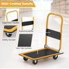 Folding Push Cart Dolly Moving Hand Truck-Black