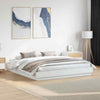 Bulliing Bed Frame with White ,Double Bed Frame,Platform Bed T4F0