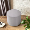 Sofa Side End Table with Stool Nested Pouffe Footstool Chair Round Coffee Table