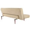 202cm 3 Seater Faux Suede Sofa Bed Click Clack Padded Sleeper Recliner Couch