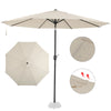 3M Banana Parasol Sun Shade Patio Hanging Umbrella Cantilever Garden Beige UK