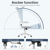 Mesh Home Office Chair Swivel Task Computer Desk Chair w/ Lumbar Support White