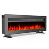 LED Fireplace Media Wall Fire Wall Mounted / Standing Electric Heater 40-100in