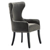 High Back Tufted Velvet Dining Chair Buttons Studded Side Chairs Restaurant Cafe