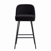 2X Breakfast Bar Stools Thickened Pad Linen Dining Chairs for Counter Kitchen