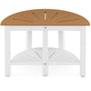 Semicircular Shower Bench 2-Tier Bath Bench Seat Bathroom Inside Shower Stool