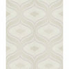 Grandeco Nuevo Faux Fabric Beads Trail Geo Textured Metallic Wallpaper