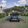 Carport 13x20ft Metal Car Canopy Garage UVProof Waterproof Heavy Duty Anthracite