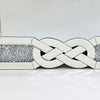 Rectangle Silver Mirrors Shiny Crystal Diamond Big Wall Mirror Living Room Decor