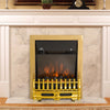 Electric Fireplace 1 & 2KW LED Fire for Living Room Golden
