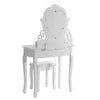 Dressing Table With Mirror Stool Makeup Desk Vanity Table Set Bedroom Furniture