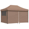 Sufrk Foldable Party Tent - with 4 Sidewalls Brown, Space/Room For Camping Y6I6