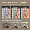 15 Bulb Hollywood Mirror LED Lighted Makeup Mirror w/RGB Light Strip