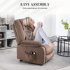 Riser and Recliner Chair Lift Chair with Vibration Massage, Heat, Brown