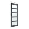 Wood Barn Door Sliding Door Divider Hardware Kit 6-7FT / Door with Track Kit Use