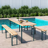 Outdoor Patio Folding Table Chairs Bench Set Garden Dining Beer Wooden Furniture