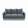 Modern L-Shaped Corner Sofa 2 3 Seater Armchair Couch With Footstool
