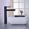 Bathroom Brass Basin Mixer Taps Deck Mounted Hot&Cold Sink Faucet Matte Black,UK