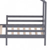 Solid Wood Pine House Bed Frame Toddler Kid Children Slatted Bedstead 197CM