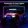 Costway Kids Electric Ride On Car 2-Seater 12V Battery Powered UTV-Pink