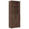 Storage Cabinet Brown Oak 70x42.5x225 Engineered Wood M4K7