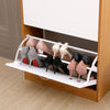 SHOE CABINET 2 DRAWER STORAGE CUPBOARD RACK SHELF FOOTWEAR ORGANISER SHOE STAND