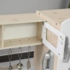 Kids Wooden Pretend Play Toy Kitchen Cooking Set For Boys Girls Whit