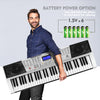 Mustar ♬61 Full Size Lighted Up Keys Smart Digital Electronic Keyboards Gifts