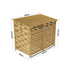 Large Double Wheelie Bin Storage Wooden Store Cover Garden Rubbish Dustbin Shed