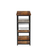 5 Tier Kitchen Baker’s Rack Industrial Utility with Shelf & Hook Microwave Stand