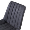Luxury Pair of 2 Home Office Chairs Grey Dining Kitchen Chairs Upholstered Chair