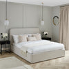 Dusk Ascot Natural Linen Look King Size Ottoman Storage Bed RRP £899
