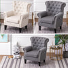 Leisure Single Sofa Armchair Modern Wing Back Chesterfield Button Accent Chair