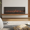 58inch Home Electric Fireplace Wall Mounted/Built-in LED Fire 12 Colour Flame UK