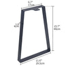 40cm Industrial Steel Table Legs Stand Feet for Table Trapezium Shape Frame 2pcs