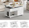 4 in 1 Lift Top Coffee Table Storage High Gloss Dining Table Drawer Living Room